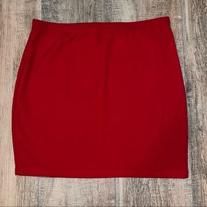 NWOT Shein Red Mini Skirt